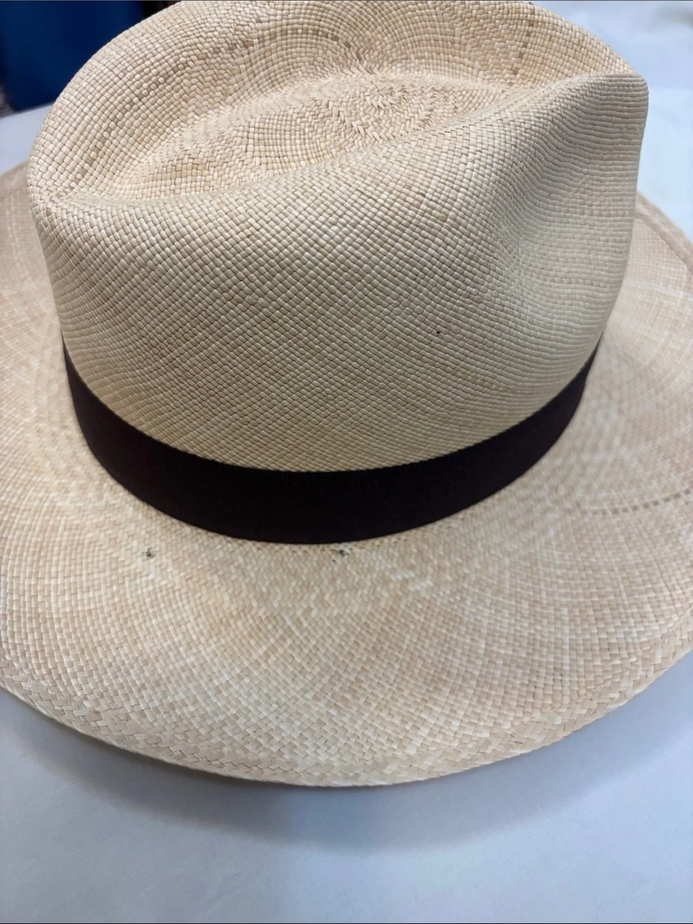 Men's Straw Fedora Hat